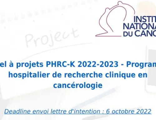 Appel à projets PHRC-K 2022-2023 – Programme hospitalier de recherche clinique en cancérologie