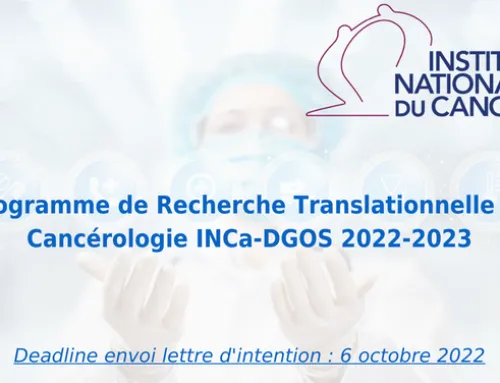 Programme de Recherche Translationnelle en Cancérologie INCa-DGOS 2022-2023
